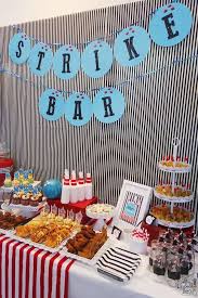 Bowling Office Party See More Party Ideas At Catchmyparty Com Bowling Birthday Party Bowling Party Decorations Bowling Party