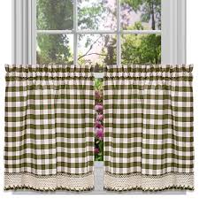 buffalo check tier kitchen window