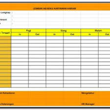 26 februari s.d 25 maret karyawan a karyawan b tanggal in out. Format Absensi Karyawan Harian Proyek Archives Tips Kerja