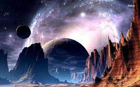 Canyon On A Strange Planet Hd Wallpaper Space Fantasy Space Art Fantasy Landscape