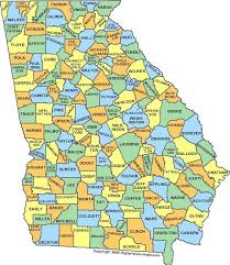All The Counties Of Georgia Georgia Map