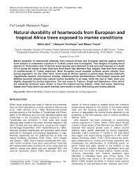 2 1 million species of animals… 95% are invertebrates! Pdf Natural Durability Of Heartwoods From European And Tropical Africa Trees Exposed To Marine Conditions