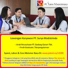1, pergudangan sumatera, depan islamic center baturaja. Info Lowongan Kerja On Twitter Lowongan Karyawan Pt Surya Madistrindo Fresh Graduate Berpengalaman Anak Perusahaan Pt Gudang Garam Tbk Syarat Lokasi Cara Melamar Baca Di Https T Co Qzzbu1p178 Https T Co W2rqcifzop