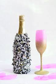 It's a fun diy craft which. Glitter Mini Champagne Bottles For Party Or Wedding Mod Podge Rocks