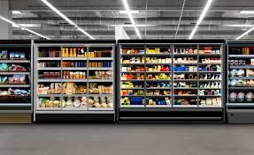 Sandwich Salad Coffee In Can Fruit Box Juice In Commercial Refrigeration At Hypermarket In 2020 Commercial Refrigerators Hypermarket Fridge Shelves