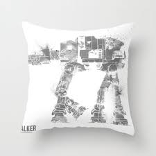 Star Wars Vehicle At At Walker Throw Pillow By Nicholas Hyde Star Wars Prints Star Wars Art Star Wars Vehicles