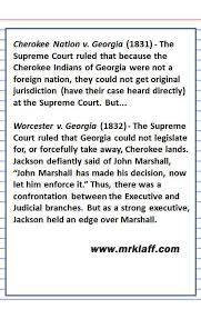 This lesson plan is part of the judicial branch series by icivics, inc. Worcester V Georgia Apush Sat Mr Klaff