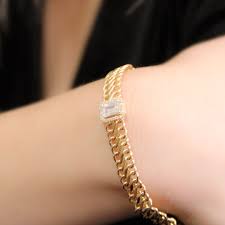 Baget Severler Wristband Baguette Diamond Bracelet