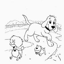 Check spelling or type a new query. Clifford The Big Red Dog Walking Around With Friends Coloring Page Coloring Sun