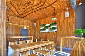This bamboo bar stool is a proof of that handmade crafts can be even more interesting than luxurious types of design. 12 Of Our Favorite Modern Coffee Shop Designs Around The World Architectural Digest