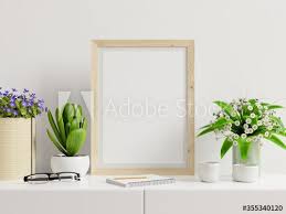 Poster Mockup With Vertical Frame On Table And White Wall Background Ad Vertical Frame Poster Mockup W In 2020 Vertical Frames Wall Background White Walls
