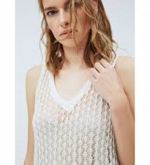 Pepe Jeans Vestido Lara branco
