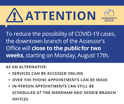 Downtown Branch Of Cook County Assessor S Office Temporarily Closed