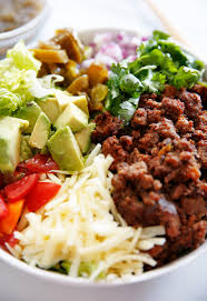 In large bowl toss together bell pepper, onion, tomatoes, lettuce, cheese and kidney beans. Taco Salad Lexi S Clean Kitchen