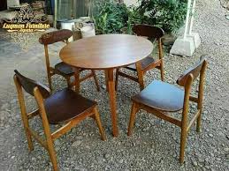 Open Order Meja Makan Retro Jepara Spesifikasi Material Kayu Jati Bisa Request Kayu Jati Recommended Finishing Natural Finishing Cocoa Glo