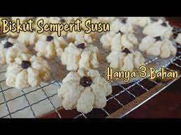 #semperitsususemperit susu 3 bahan ni texture nya lebih kepada 'cair di dalam mulut' kerana menggunakan 1 jenis tepung iaitu tepung jagung sahaja.jika. Resepi Biskut Semperit Susu Hanya 3 Bahan Sukatan Cawan Semperit Cookies Only 3 Ingredients Youtube