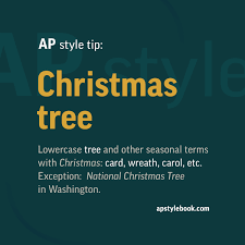 Ap Stylebook Apstylebook National Christmas Tree Ap Writing Christmas Tree