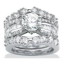 Bulky Diamond Wedding Ring Cubic Zirconia Wedding Rings Silver Wedding Rings Sets Engagement Rings Wedding Bands Set
