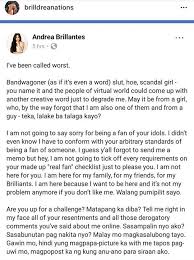 Facebook is showing information to help you better understand the purpose of a page. Andrea Brillantes Denies Issuing Facebook Post About Bashers Fan Shaming Her Pep Ph