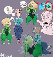 soyjak, steven universe, gem (species), pearl (steven universe), peridot  (steven universe) - R-34.XYZ