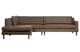 Dune taupe sofa with sunbrella ® cushions. Corner Sofa Nate Left Suede Look Taupe Orangehaus