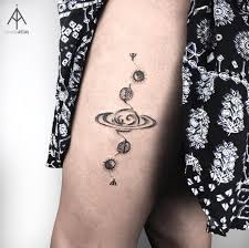 No matter what, watercolor tattoos are bound to attract infinite admiration. Abstract Planets Tattoo Tattoogrid Net