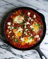 Spicy Chorizo Shakshuka Shakshuka Recipes Mexican Breakfast Recipes Shakshuka