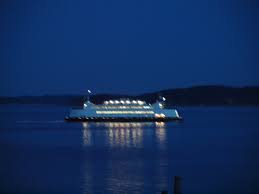 Ferry At Dusk Port Townsend Wa We Could See The Ferry Enroute To Port Townesend From Our Front Deck In The Bon Air Nei Favorite Places Bon Air Port Townsend