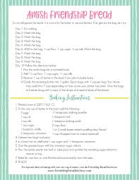 Next let's bake the amish sweet bread! Amish Friendship Bread Starter Recipe In A Bag