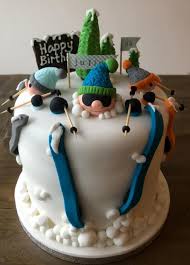 Ski Kuchen Torte Super Lustig Cake Desserts Birthday