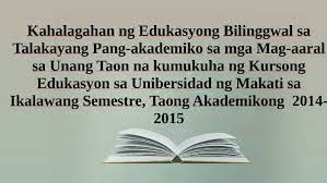 Kelan ka nagbasa ng libro na dahil gusto mo lang kasi talaga magbasa? Kahalagahan Ng Edukasyong Bilinggwal Sa Talakayang Pang Akad By Mark Anthony Laurel