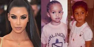 Sunday church was a regular part of family life. Kim Kardashian Twins With Her Saint S Childhood Picture