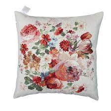 Con i cuscini possiamo cambiare stile e volto al salotto partendo dal divano. Cuscino Arredo Per Divano Quadrato Gobelin 45 Cm Soffice Emily Home Fiori Rossi Ebay