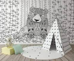 Aménagement d une chambre de style bohème chic à lyon 2. Le Papier Peint Chambre D Enfant Original