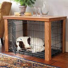 Wooden Table Dog Crate Cover