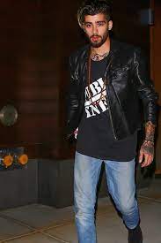 Image Result For Zayn Malik 2017 Leather Jacket Style Black Leather Jacket Leather Jacket