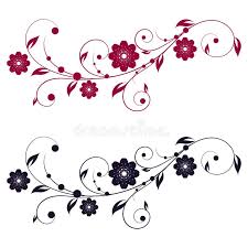 abstract vertical floral swirl silhouette stock vector illustration of line drawing 102820082 abstract vertical floral swirl