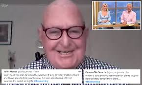 Meteorologist Dave King is mocked for a lack of 'revolutionary advice' by  This Morning viewers