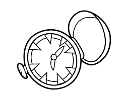 ★ with precise japanese quartz movement, this elegant pocket watch can keep time very well. Pocket Watch Coloring Page Coloringcrew Com