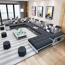 Although a sofa is a centerpiece for most flats or apartments, you don't need a big one to keep your room looking beautiful. Zikra Dapper Interchangeable U Shape Latest Model Attractive Sectional Sofa Set Couch 7 Seater Lounger For L In 2021 Sofa Set Sofa Bed Design Living Room Sofa Design