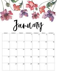 2020 Free Printable Calendar Floral Paper Trail Design In 2020 Monthly Calendar Printable Free Printable Calendar Print Calendar