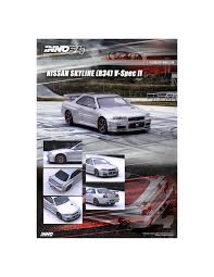 Inno64 1:64 - Nissan Skyline GT-R (R34) V-Spec II Silver