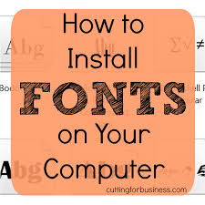 Install the latest operating system from microsoft. How To Install Fonts On Your Computer Silhouette Fonts Cricut Tutorials Computer Font