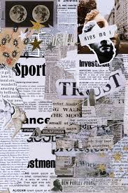 Newspaper Edit Aesthetic Freetoedit Newspaper Collage Iphone Wallpaper Tumblr Aesthetic Phone Wallpaper Patterns