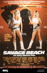 Savage Beach Us Poster Art From Left Dona Speir Hope Marie Carlton 1989 C Malibu Bay Films Courtesy Everett Collection Stock Photo Alamy