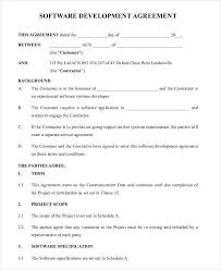 Software Development Contract Agreement Template Bonsai Bonsai