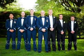 Air Force Mess Dress And Black Tuxedos Air Force Wedding Groom Wedding Attire Air Force Mess Dress