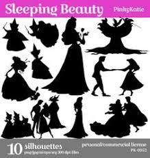 Spring Sale Sleeping Beauty Download Silhouette Clipart Digital Png Jpg Files Pk 0952 Disney Characters Silhouettes Fairy Silhouette Disney Silhouette Art