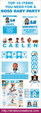 Top 10 Party Printables You Need For Your Boss Baby Party Of Course Your Boss Baby Is The Most Im Baby Birthday Party Invitations Baby Party Themes Boss Baby