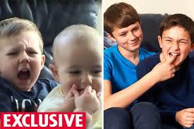 So what are those kids like now? Charlie Bit My Finger Again Grown Up Brothers Recreate Youtube Viral Clip 10 Years On Daily Star
